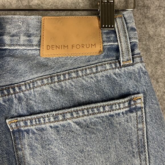 Aritzia Denim Forum Jeans Womens 24 The Farrah High Rise Wide Leg Light Wash - Picture 11 of 16